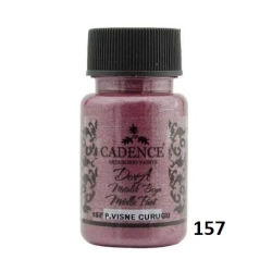 CADENCE Farba Dora metalik 157 WIŚNIOWA CZERWIEŃ  50ml / PARLAK VISNE CURUGU 157